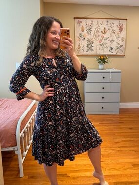 freya denim dress boden Boden Freya Denim Dress Indigo Blue Size 6R NWT Fitted Stretch
